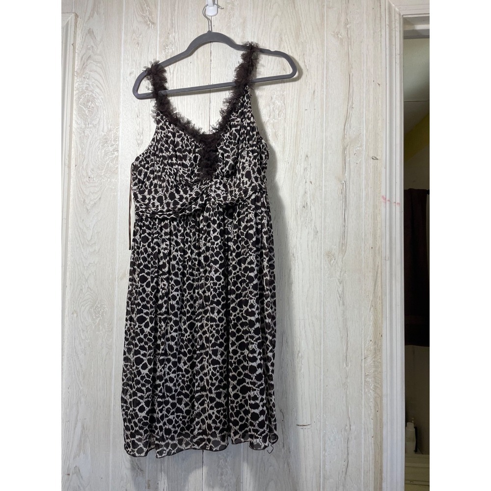 Lane Bryant Women's Leopard Illusion Lace Dress 18